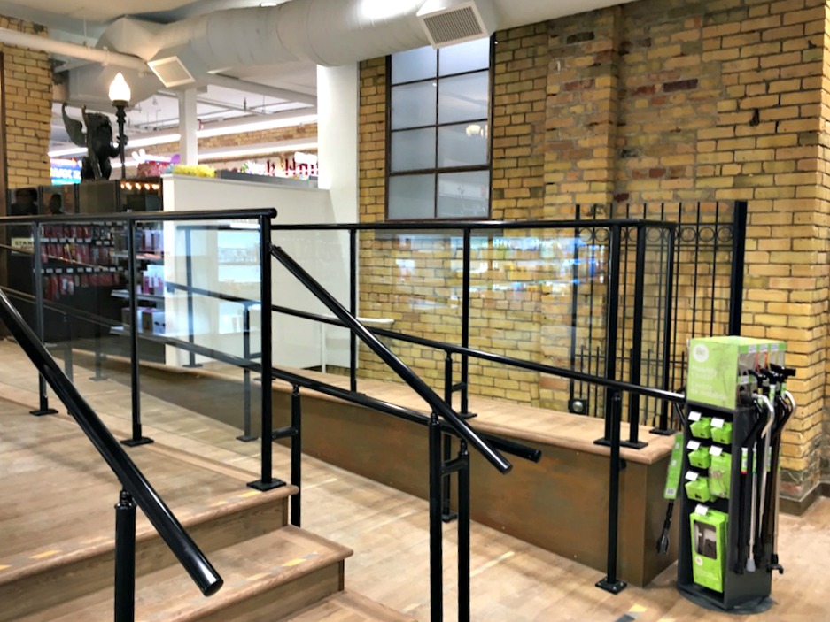 (the store has various levels, being a modified heritage building) 