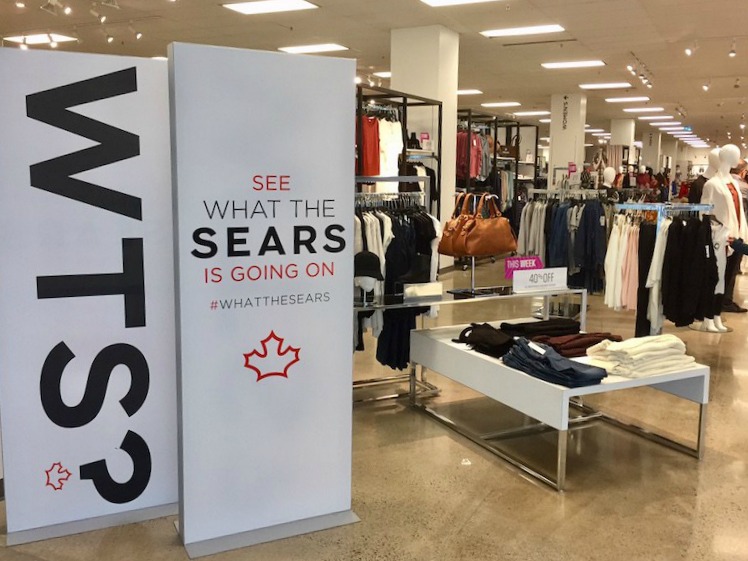 (photos above and below are of the 'new look' sears at CF Promenade Mall: Photos: christina avila for style democracy) 