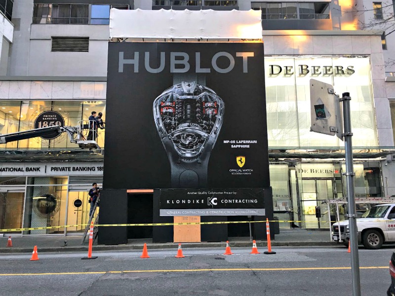 (Construction signage at 1076 Alberni Street. Photo: Brodie Henrichsen) 