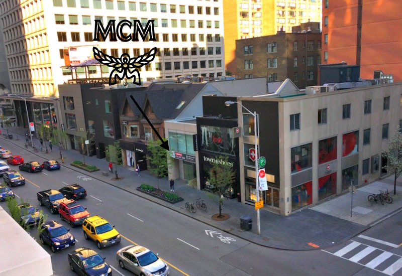 (photo taken from the 3rd floor terrace at 10 Bellair/100 bloor st. w.)