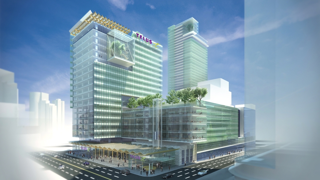 (vancouver's telus garden has a considerable amount of retail space, including a large restaurant facing west georgia street. rendering via westbank corp.)