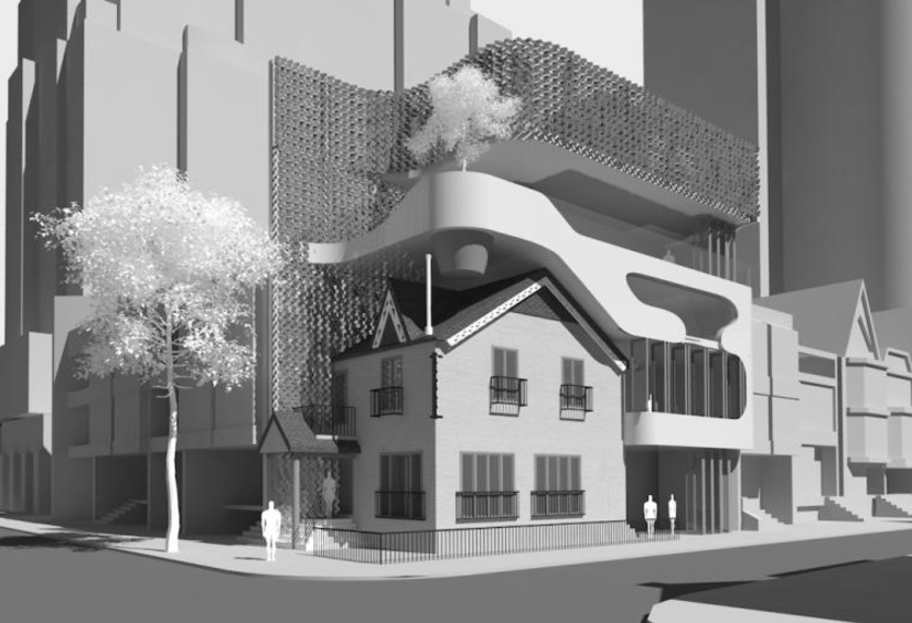(trattoria nervosa will see a rather unique addition to its current space. rendering supplied to the city of toronto) 