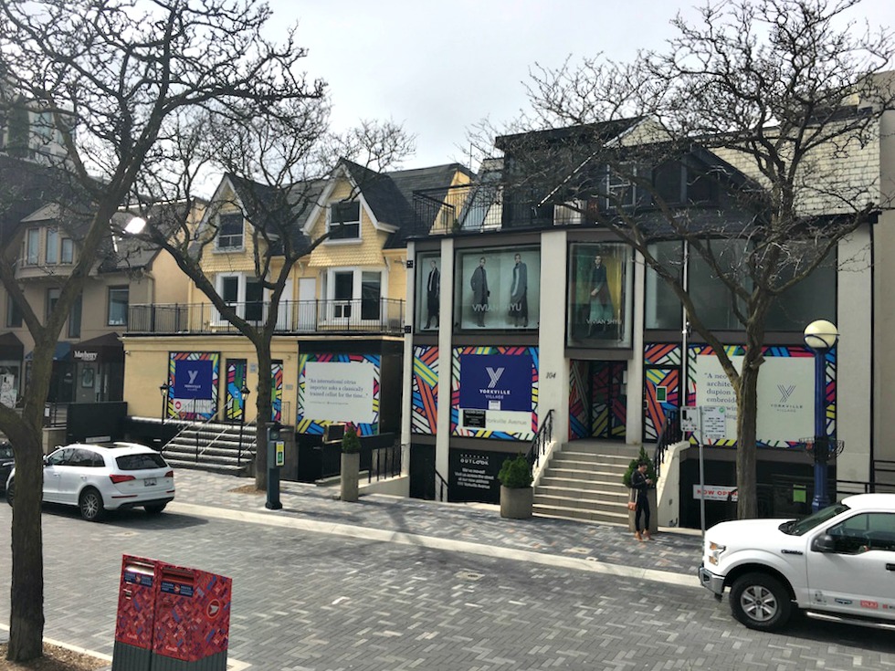(The buildings at 102-108 Yorkville avenue will be demolished for a new multi-level retail project) 