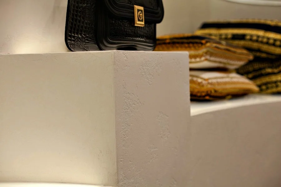 (closeup at the plaster in vancouver's versace.&nbsp;Photo: Darrell Morrison)