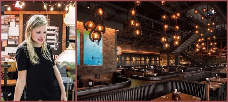 (Designer:  Meghan Pitt , Project: JOEY Restaurant.&nbsp;Headshot:  Stefan Szary . Project photo: J.J. Thompson)