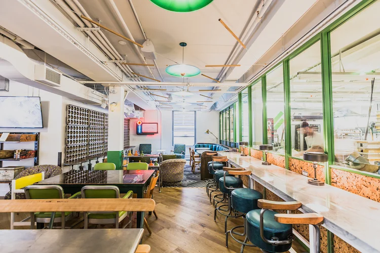 (dining area, featuring eclectic furniture.&nbsp;photo:&nbsp;Kayla Rocca)&nbsp;