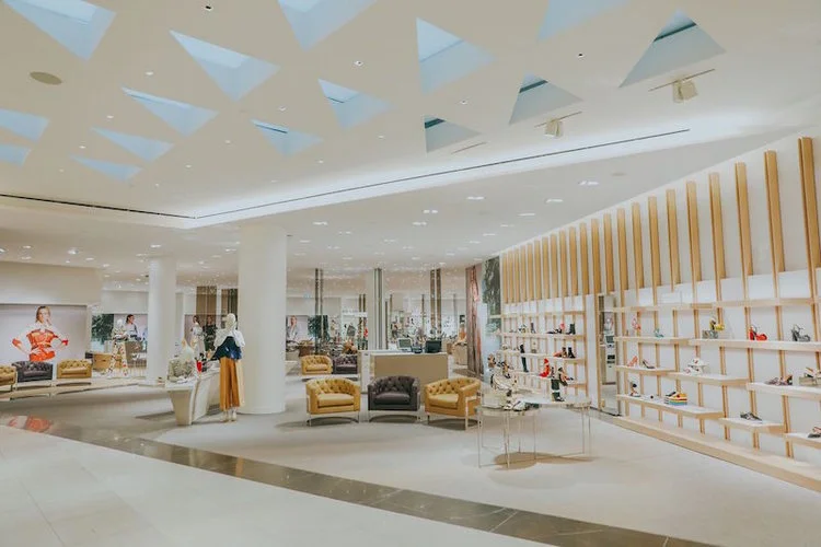 (new 8,500 square foot women's shoe hall, featuring nine designer shop-in-stores and a wide assortment of luxury brand offerings. photo: holt Renfrew)