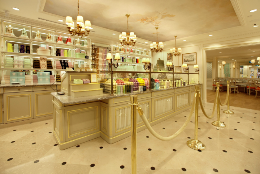 (inside the vancouver robson street ladurée retail space) 