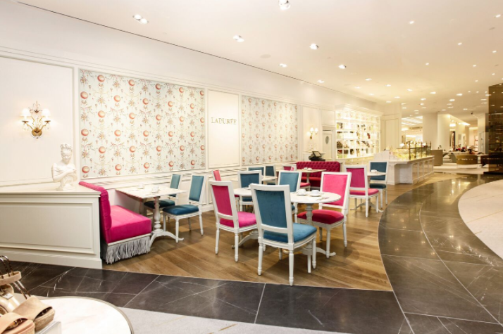 (vancouver holt renfrew ladurée dining area) 