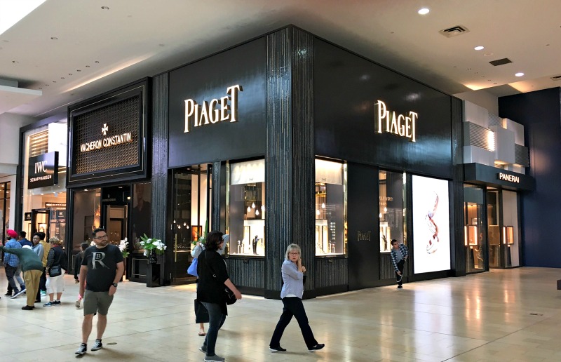 (Richemont group opened 4 boutiques at toronto's yorkdale shopping centre last week -- piaget, vacheron constntin, IWC and panerai) 