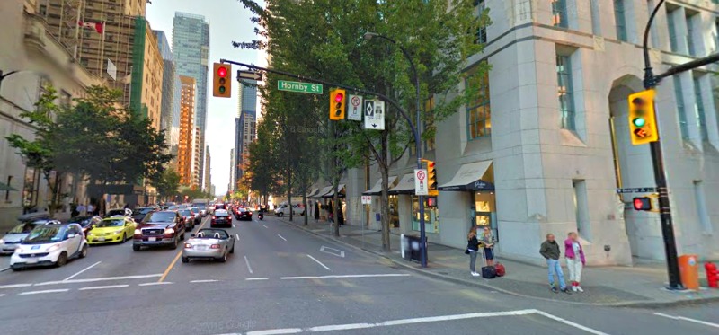 (In Vancouver This fall, chopard will find a new home at the northwest corner of Hornby and W. Georgia Streets, in Cathedral Place. Photo: Google Street View Screen Capture) 
