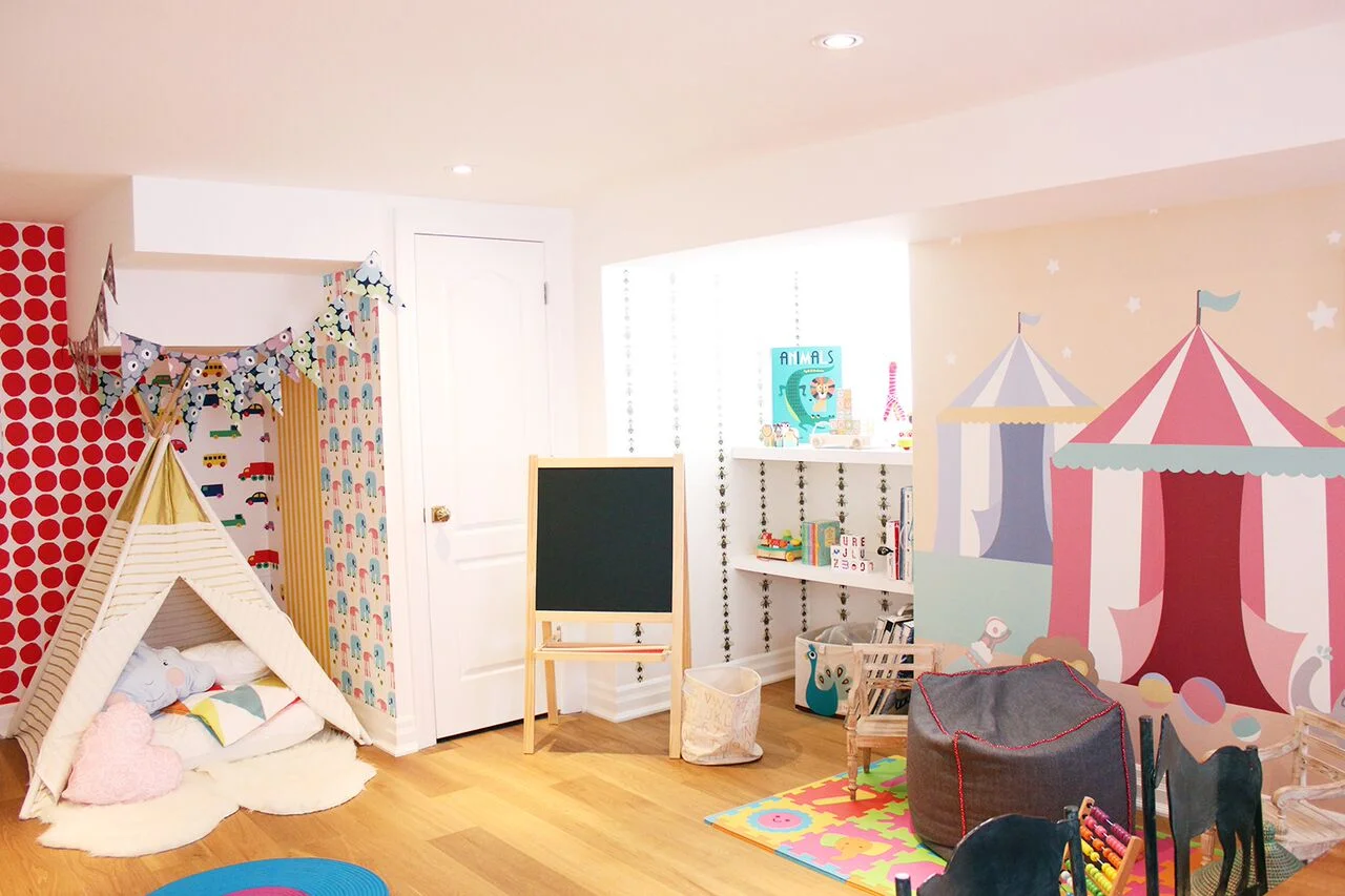('Les Petits' on the lower level features children's decor)&nbsp;