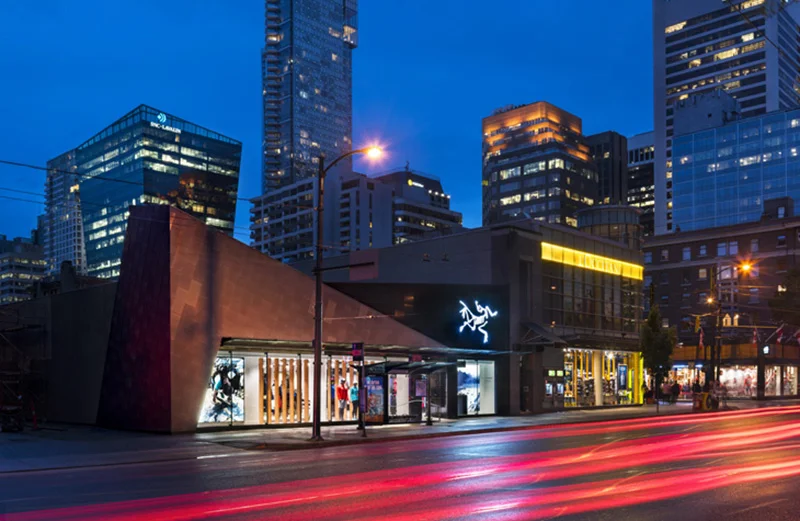 (The new Arc’teryx on burrard street, just south of robson. Image: Arc’teryx) 