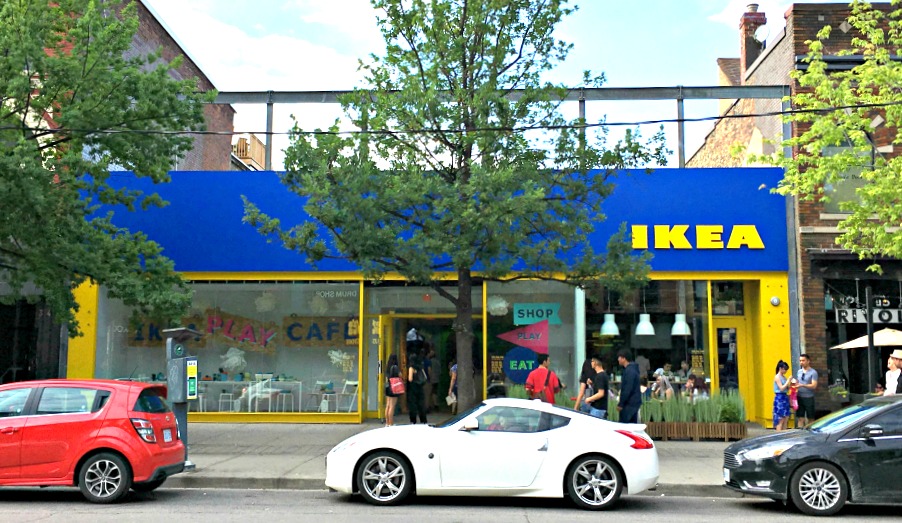 (Ikea pop-up in toronto, at 336 queen st. w.)