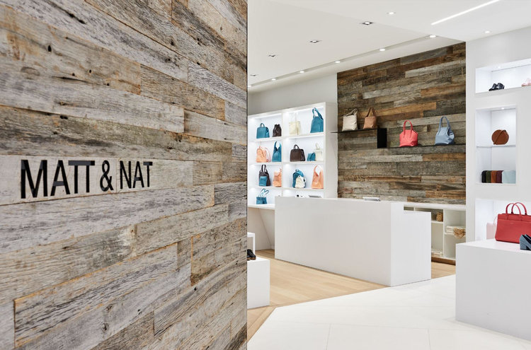 (Varied textures and colours attract potential consumers' attention: Matt & Nat RIDEAU CENTRE STORE. PHOTO: PHOTOLUX STUDIO )