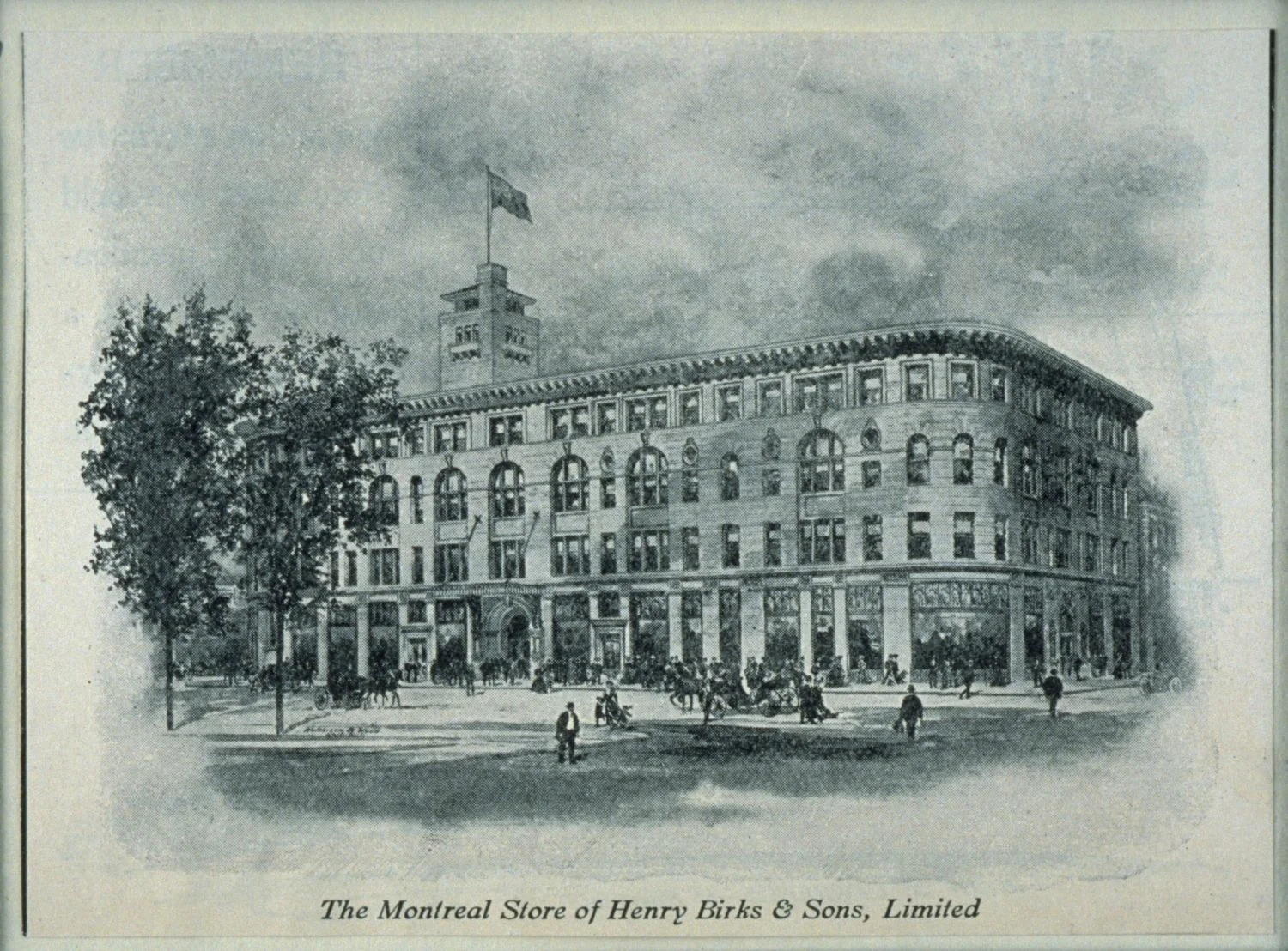 (The 58,450 square foot montreal flagship in 1895. Birks continues to occupy this building, though its current store will be reduced in size to 7,500 square feet in order to facilitate an on-site luxury boutique hotel and restaurant. image:&nbsp; Bibliothèque et Archives Nationales du Québec /&nbsp;52327/2082991 )&nbsp;