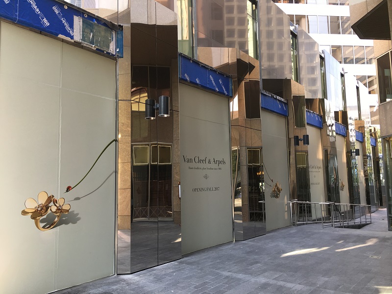 (Van Cleef & Arpels is building one of its largest stores in the world on Alberni Street. Photo: Lee Rivett) 