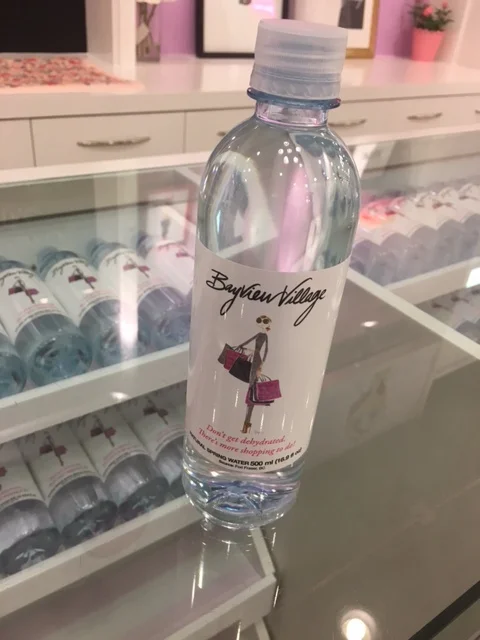 (thoughtful: branded bayview village water bottles)&nbsp;