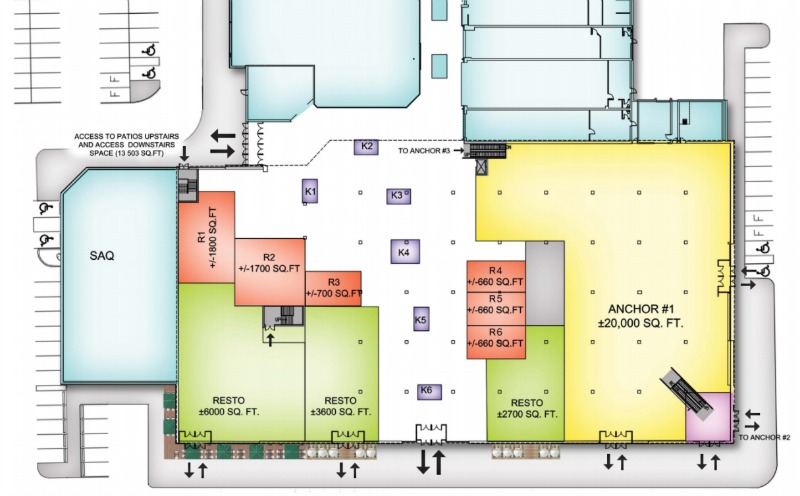 (Ground floor, option: 2 anchors) 