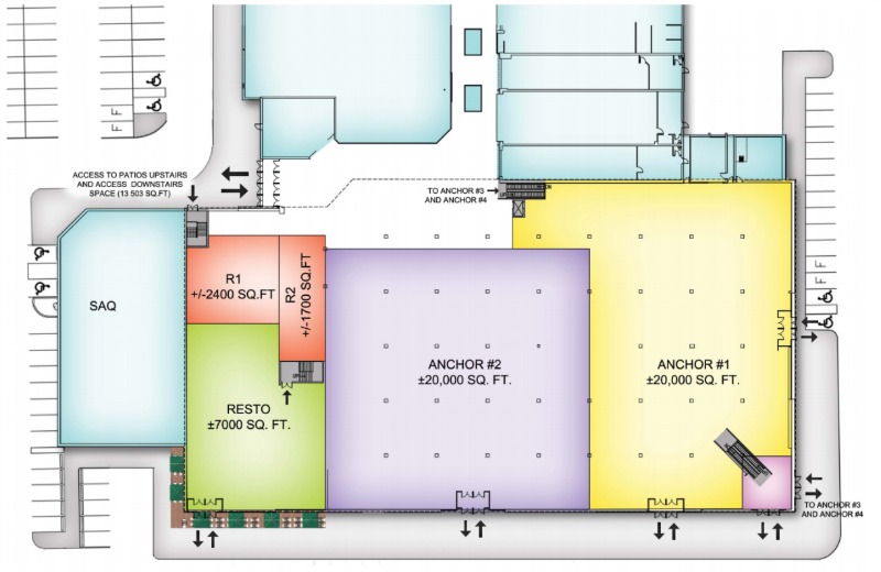 (Ground floor, option: 4 anchors) 