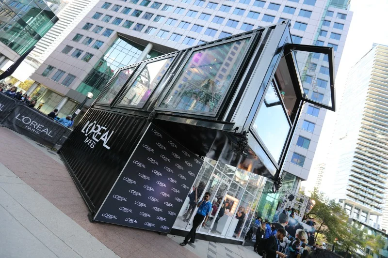 (Loki Box Design's L'oreal installation. Photo: Loki Box Design)&nbsp;