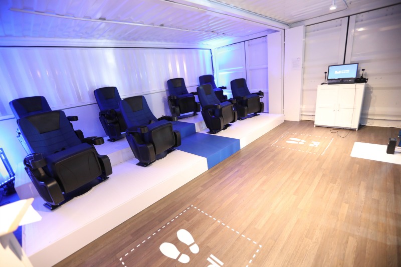 (Loki Box Design's VR theatre installation for bell. Photo: Loki Box Design)&nbsp;