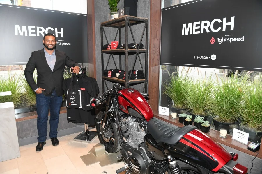 (Lightspeed's founder and CEO, Dax Dasilva, at the IT house x Lightspeed pop-up. Photo Credit:&nbsp;Sonia Recchia / George Pimentel Photography)