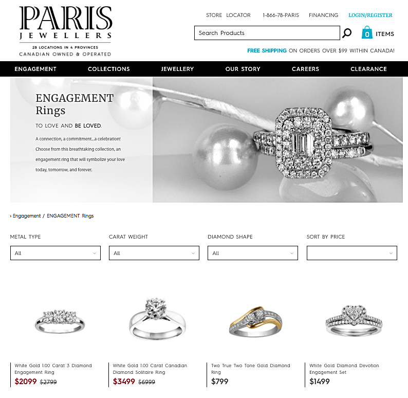 (screen shot from Paris Jewellers website)&nbsp;