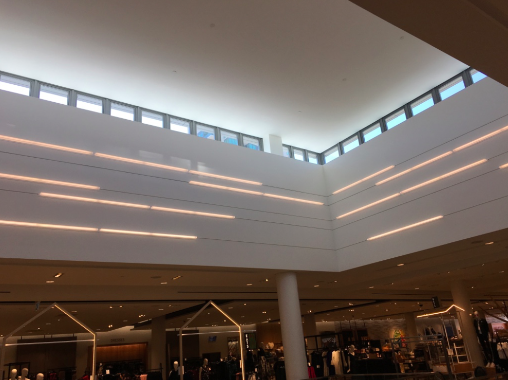 (Sunlit atrium at the new CF Sherway Gardens Nordstrom store) 