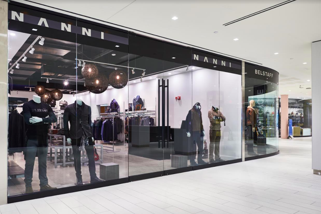 Nanni and Belstaff at Yorkville Village in Toronto. Photo: Louise Yu