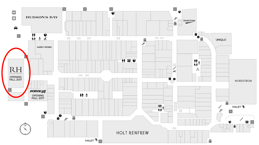 (Click for interactive Yorkdale mall map)&nbsp;