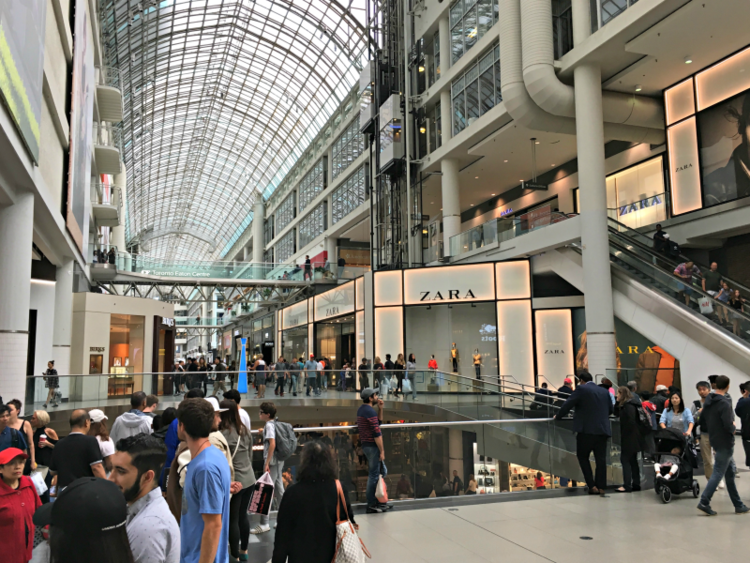 (CF Toronto Eaton Centre. Photo: Craig Patterson)&nbsp;