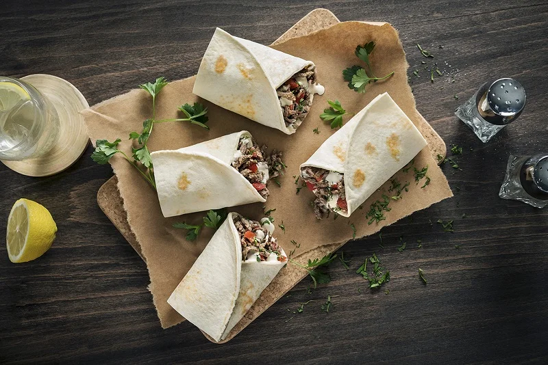 (Shawarma wrap)