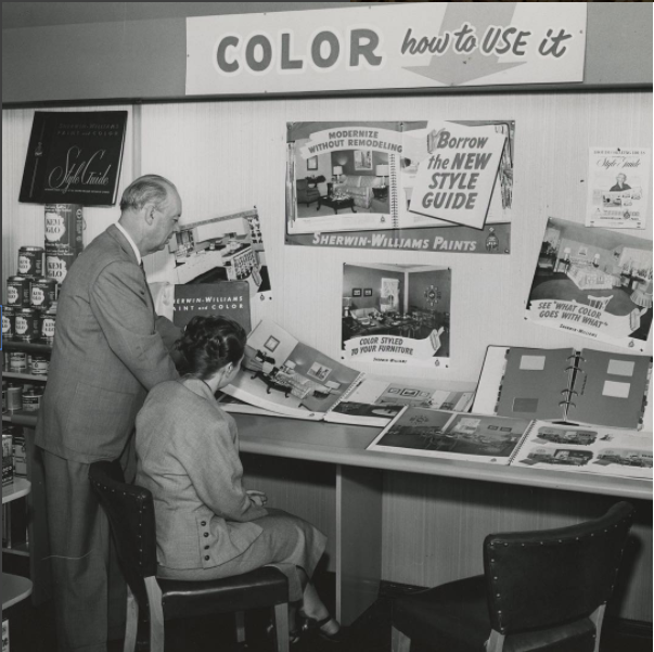   Sherwin-Williams showroom circa 1960 -&nbsp;Sherwin-Williams Instagram  