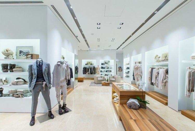 (Above and below: Photos of Brunello Cucinelli's vancouver store. Photos: Brunello Cucinelli) 