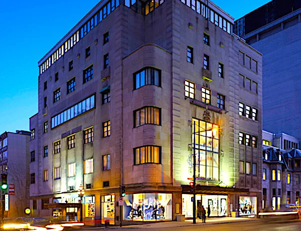 (Holt Renfrew's 84,000 square foot store at 1300 Sherbrooke St. W. will close in 2020 when Holt's merges with Ogilvy, two blocks south. Photo: Holt Renfrew) 