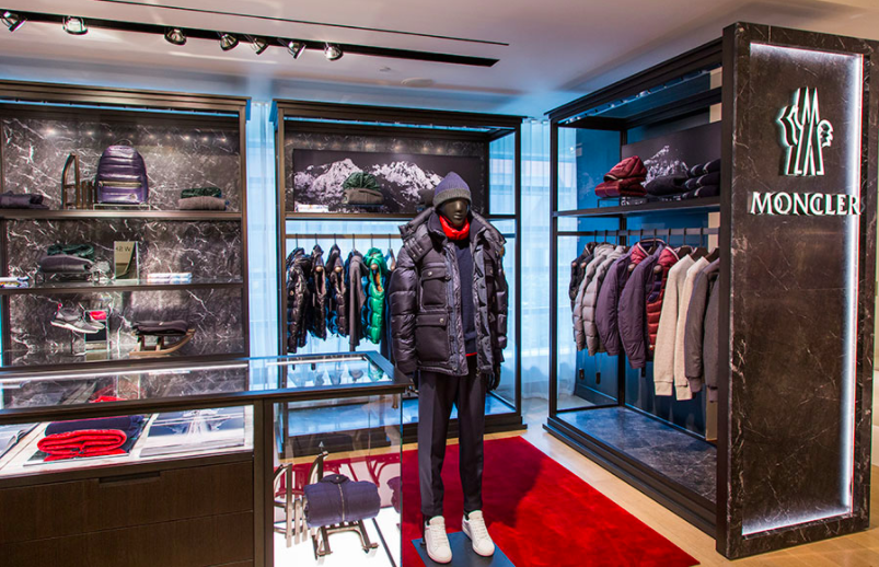 (Moncler -- windows to the rear face Bloor Street West) 