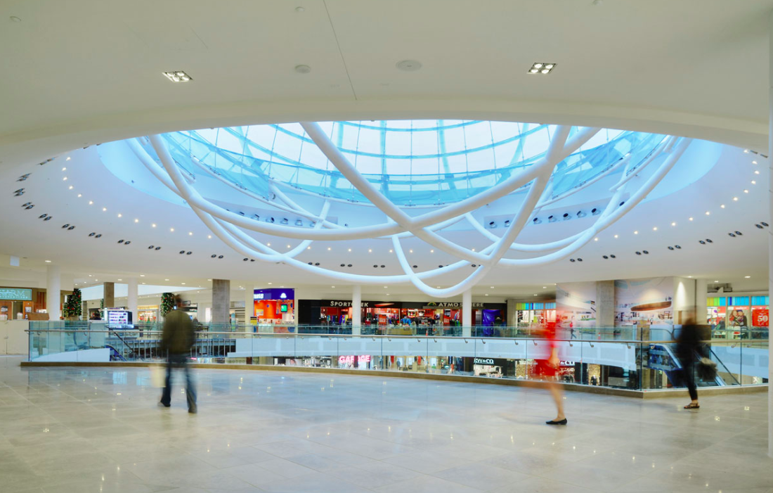 (glass sphere at Erin Mills Town Centre. Photo: Cushman & Wakefield) 