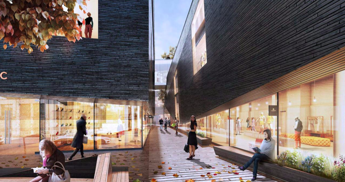 (Another look at 'The Mews', facing towards Yorkville Avenue) 