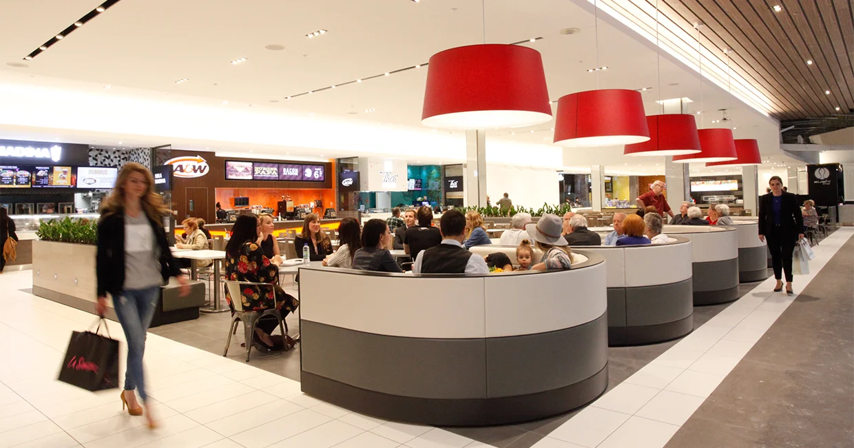(The mall's food court, named 'Espace gourmet', saw a renovation in 2015 that resulted in its becoming one of the most productive food courts in the country. Photo: Oxford PRoperties)&nbsp;