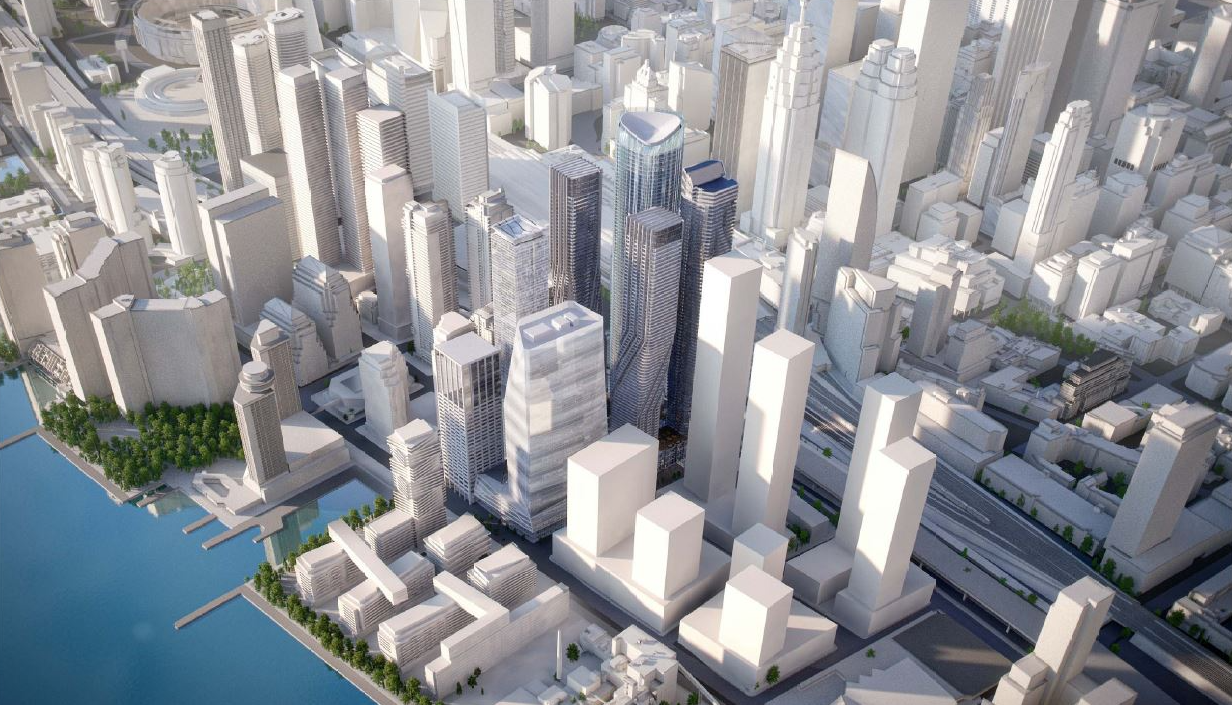 (The area around Union Station is seeing an incredible amount of development -- and some proposed towers will be even taller than as represented in this scale model. Photo: City of Toronto) 