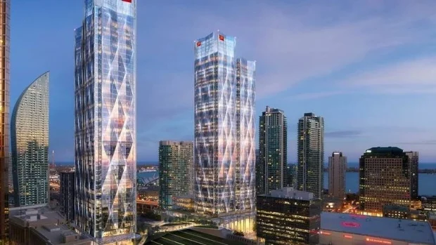(CIBC Square will bring thousands of new workers into the core. Rendering: Ivanhoé Cambridge)&nbsp;