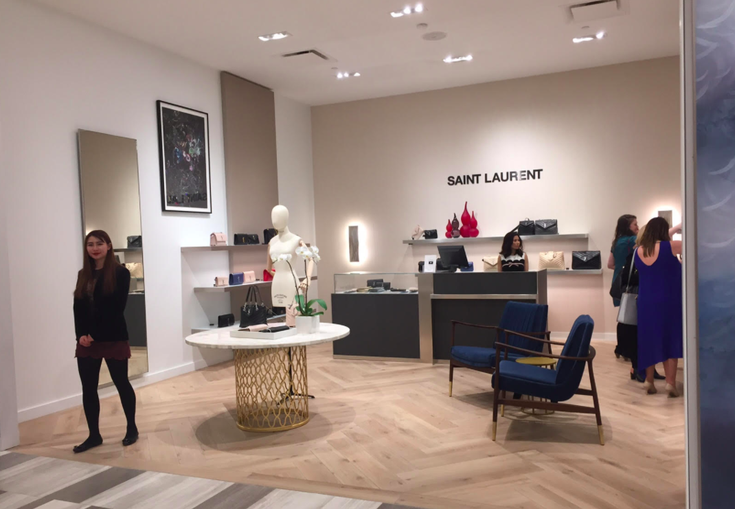 (Saint Laurent Accessory boutique. Photo: Chris Kambouroff