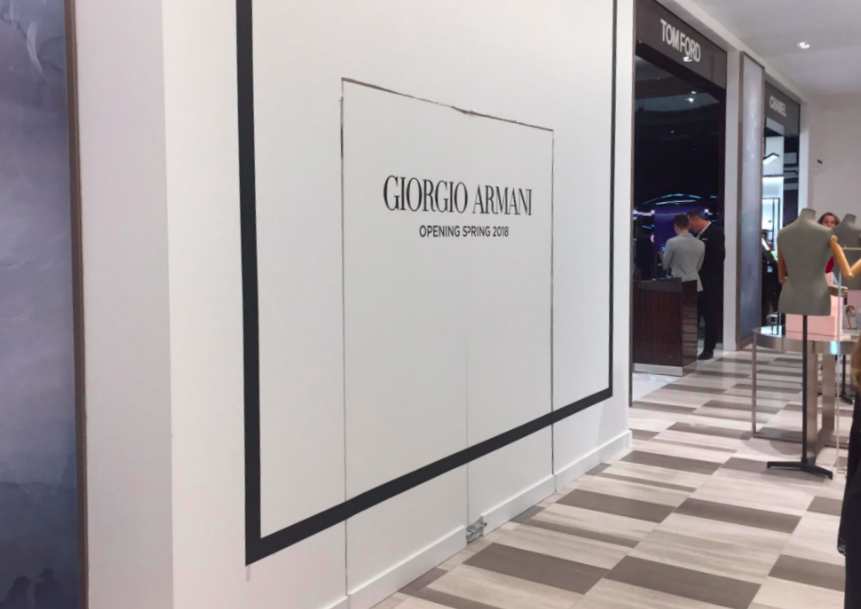 (Opening soon: a first-in-the-world concept Giorgio Armani cosmetic boutique. Photo: Chris Kambouroff