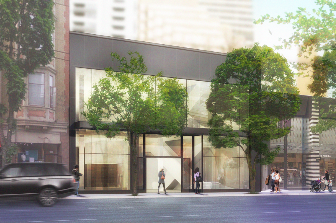 (1067 Robson Street Proposal, rendering via CBRE)