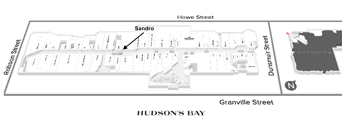 (Sandro will locate next to LUSH Cosmetics in part of the space formerly occupied by Guess. A few other interesting retailers will be announced for CF Pacific Centre later this year)&nbsp;