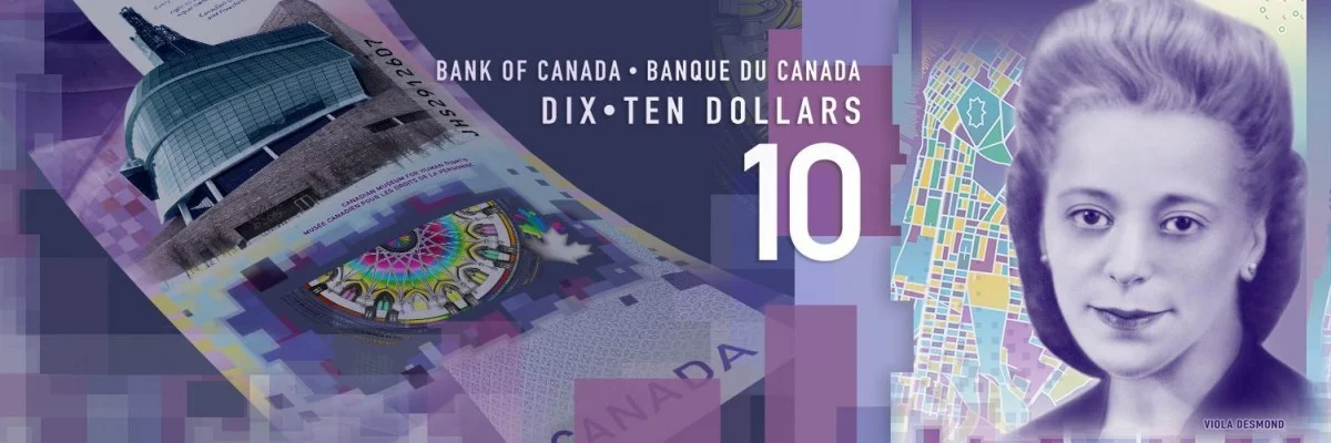 The bold security features on the vertical $10 note are easy to check and difficult to counterfeit .&nbsp;