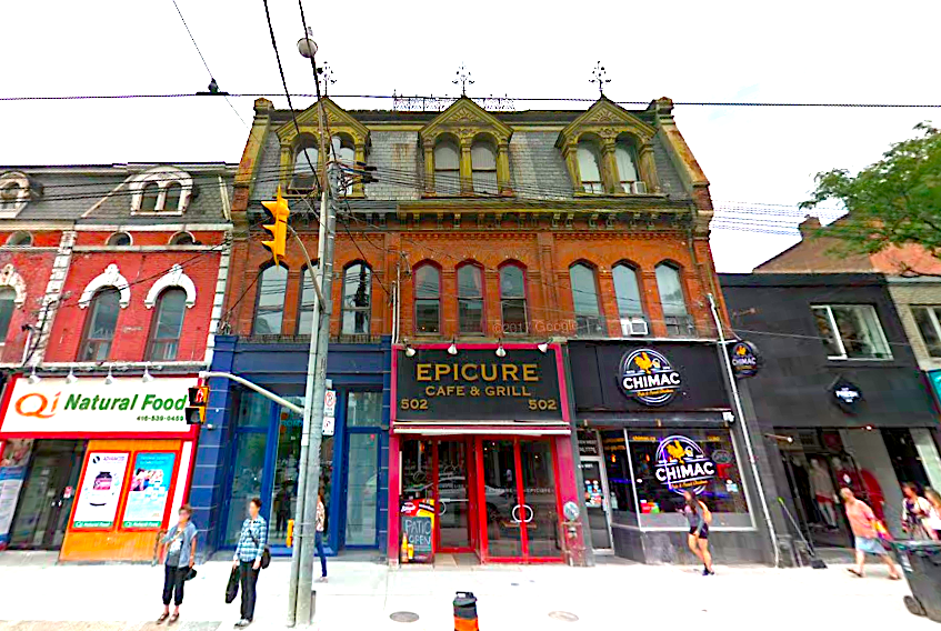Cauldron will replace the 'Epicure cafe &amp; Grill' at 502 Queen Street West. Photo: Google Street View.