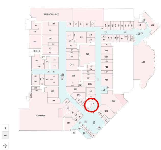 Click this image for an interactive Oakridge Centre mall map