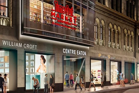 Large ‘Time Out’ Food Market to Anchor Montreal Eaton Centre Overhaul [Renderings]